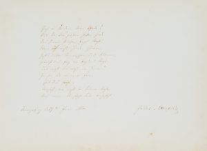 Verse aus Freundschaftsalbum