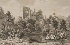 'Tharand'. Schlossteich u. Burgruine
