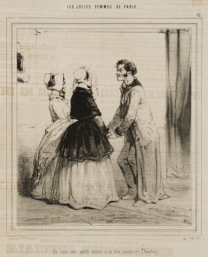 Karikatur. Besuch bei Monsieur Thèodore