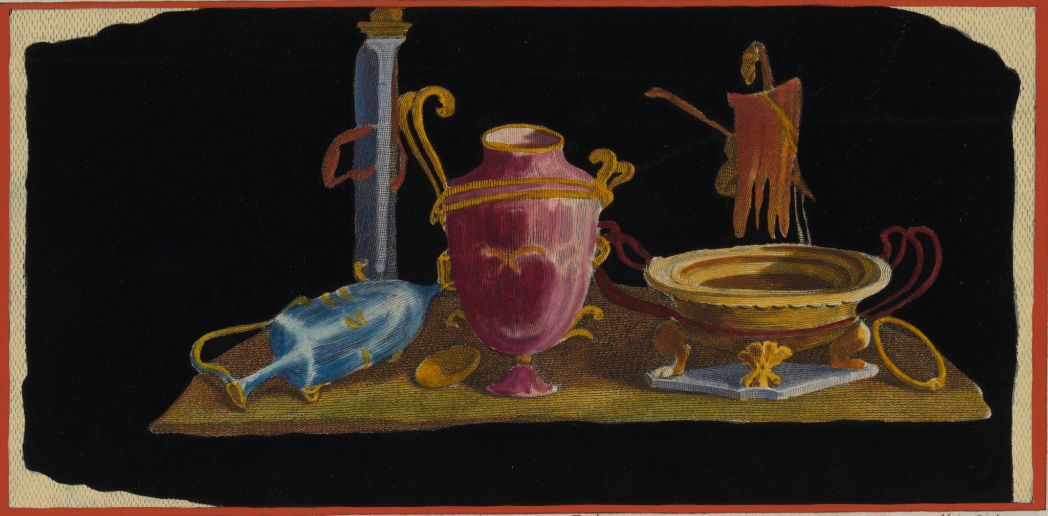 Stillleben mit Vasen und Schalen