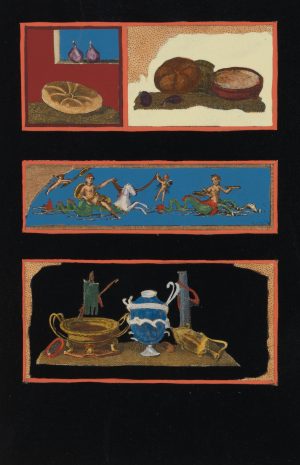 Ornamentik: Triton, Brot, Gefäße