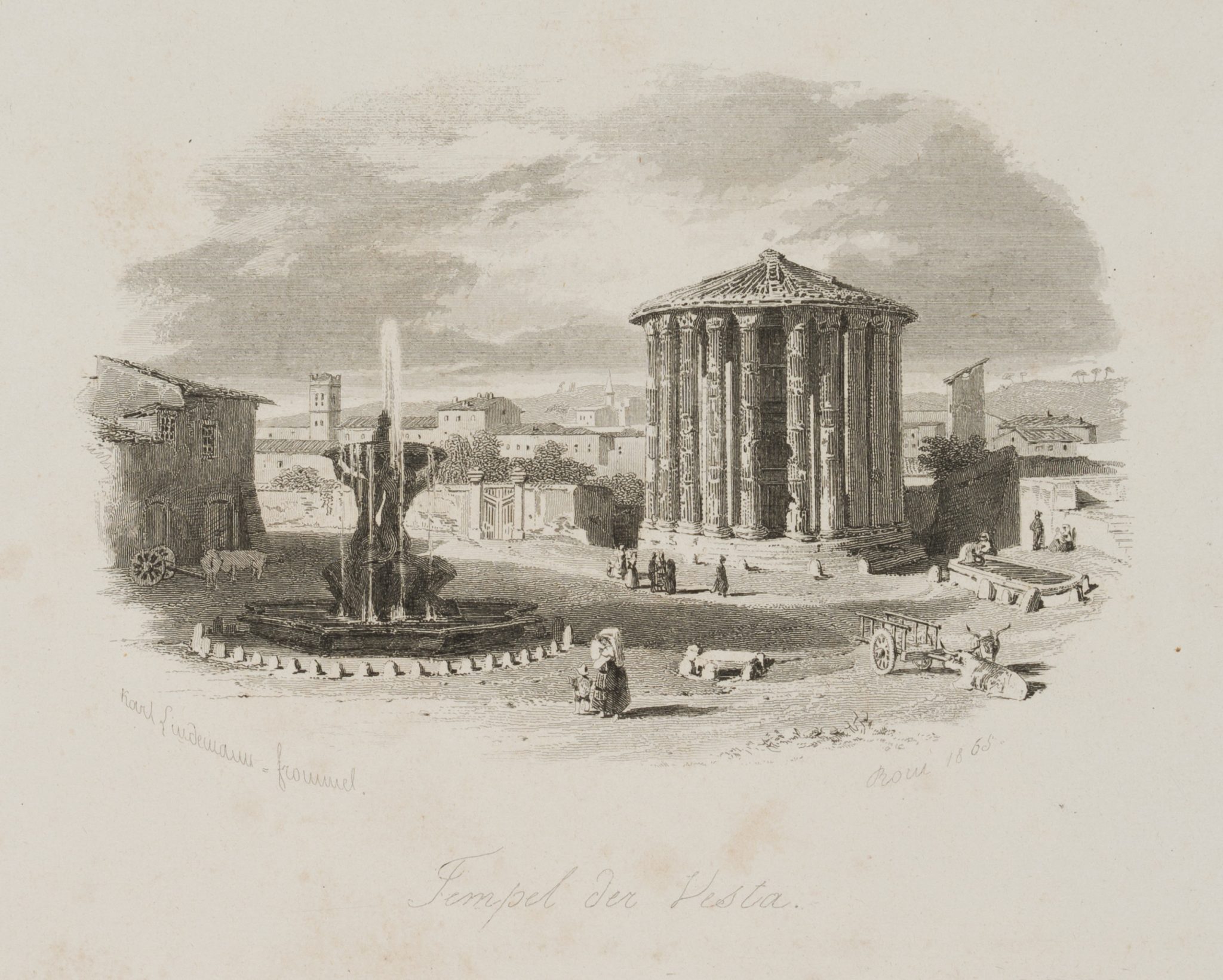 Vestatempel. Forum Romanum