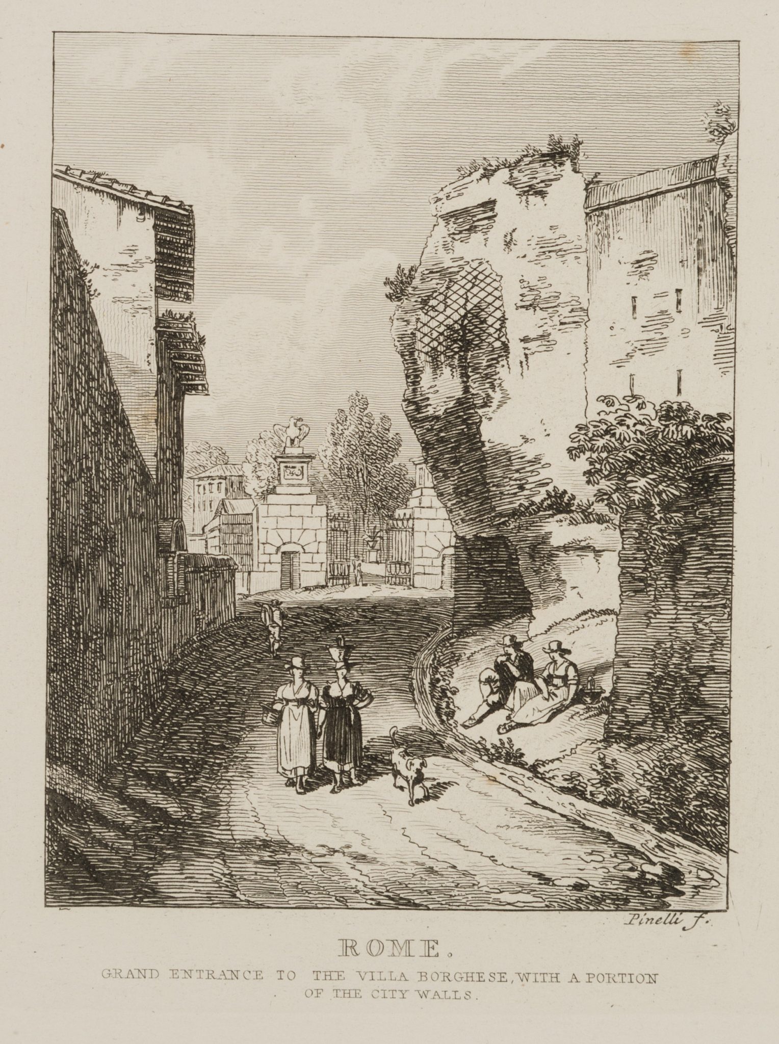 Eingang zur Villa Borghese