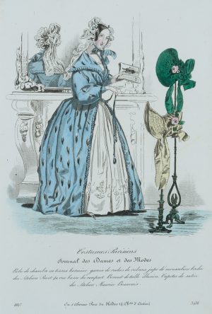 Robe Chambre, tissus hermine