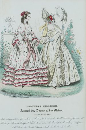 Robe d'organdi brodée
