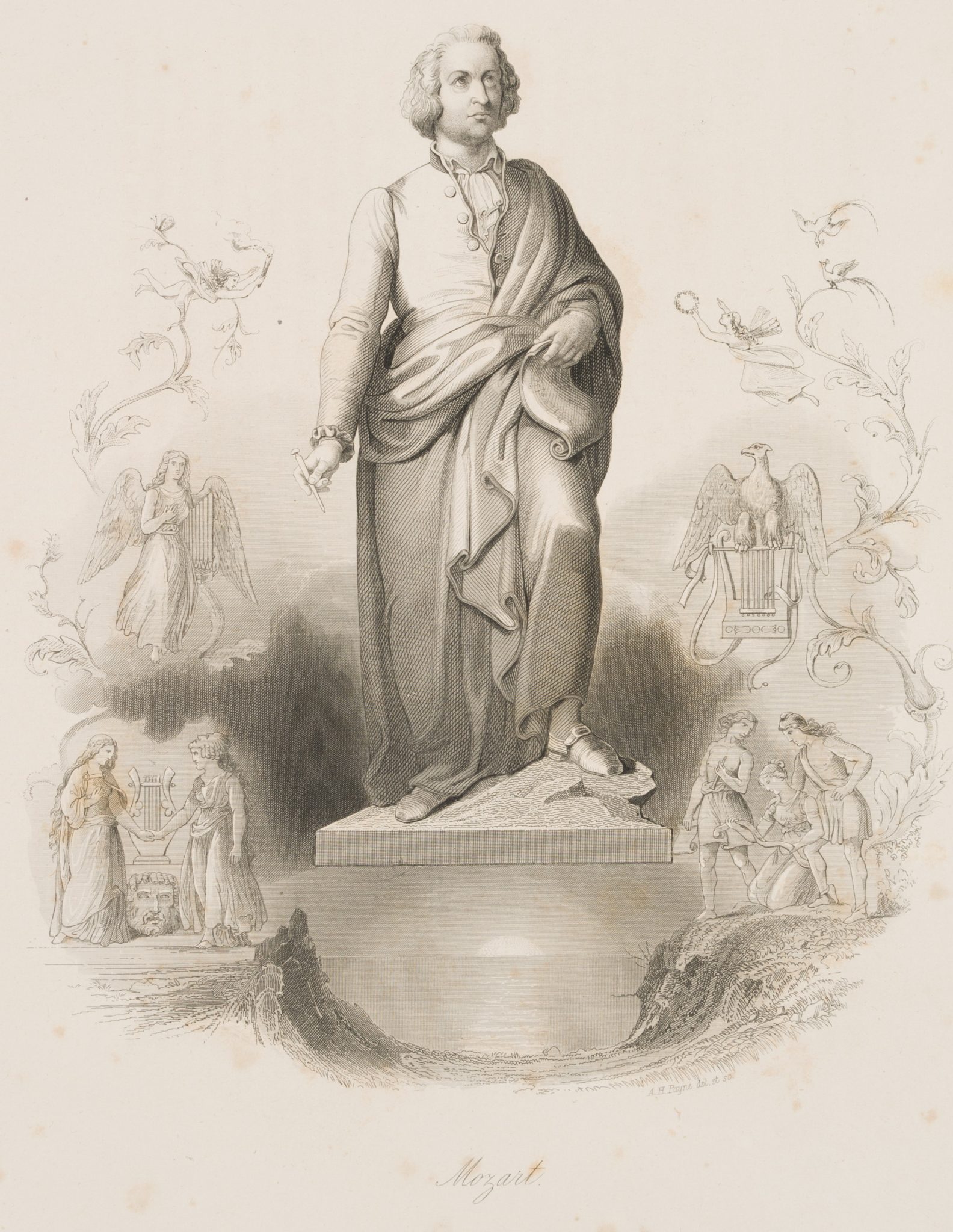 Portrait nach Mozart Denkmal