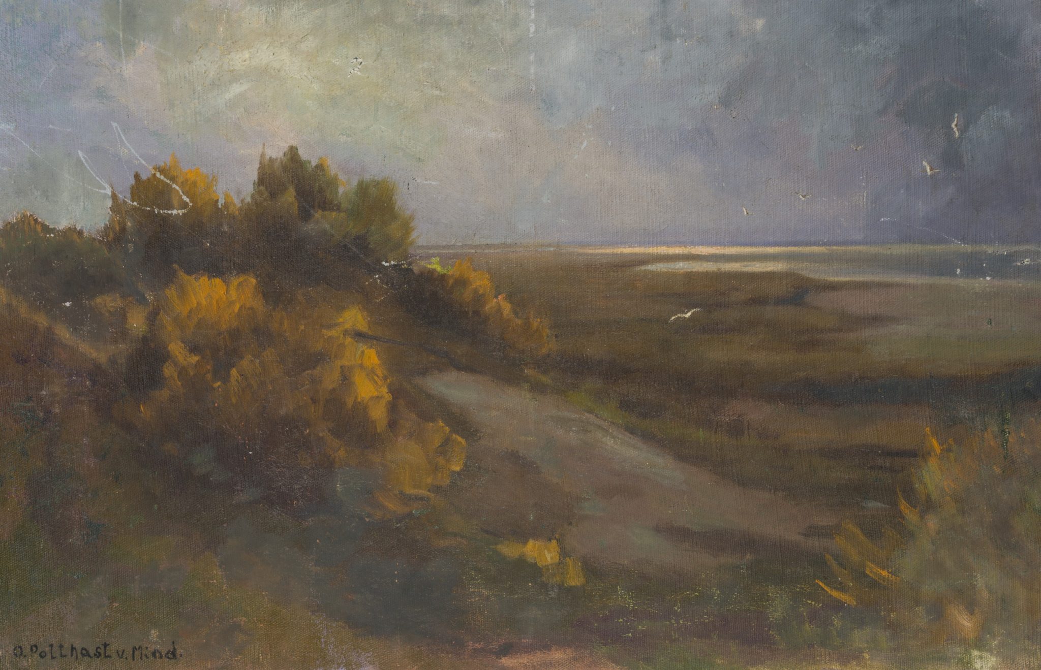 Strand in der Abenddämmerung