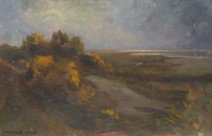 Strand in der Abenddämmerung