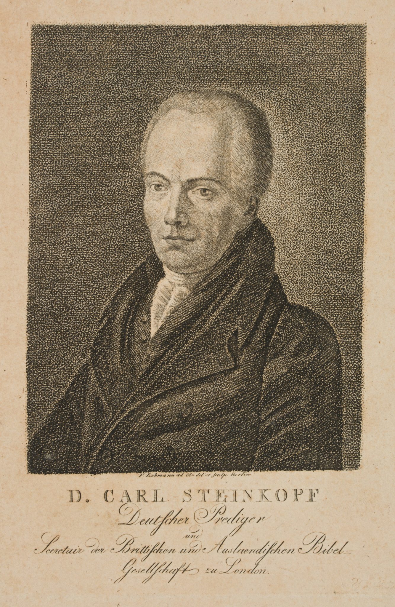 Porträt C. F. Steinkopf (1773-1859)