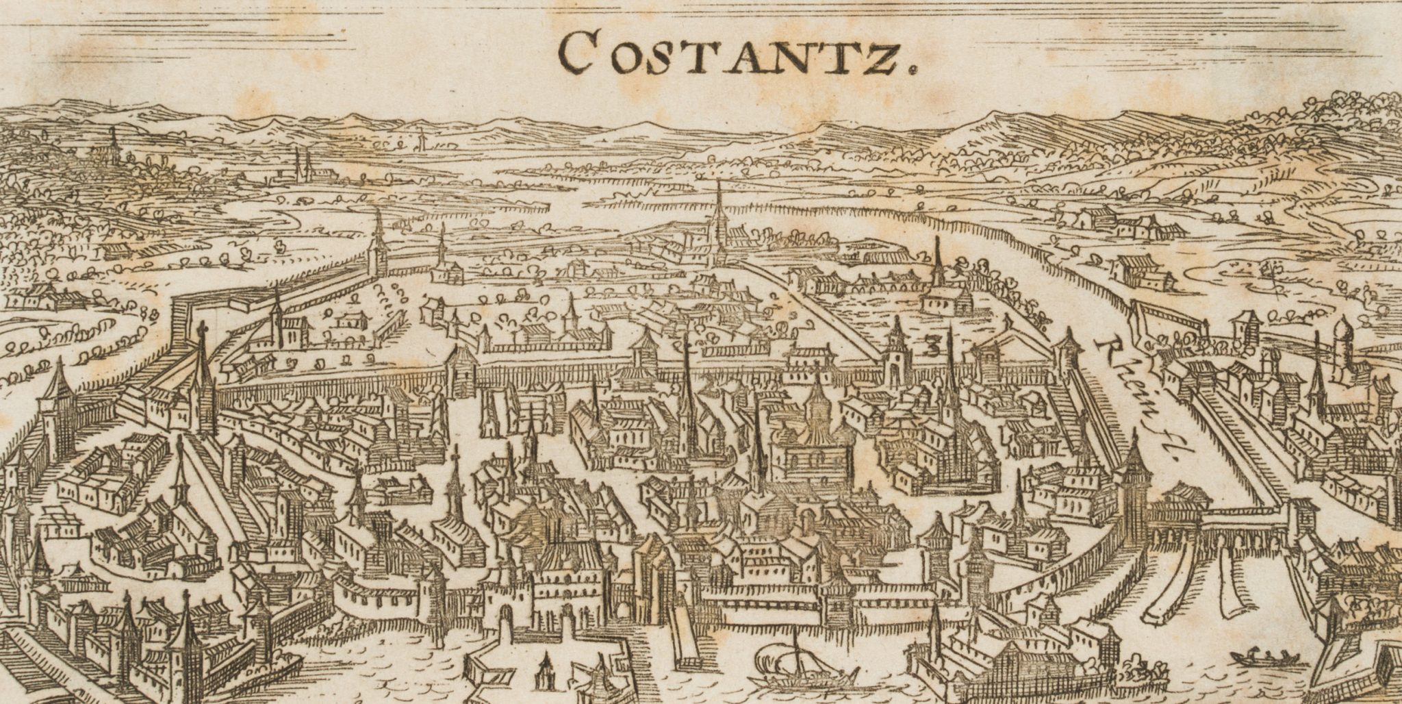 Ansicht von Konstanz am Rhein