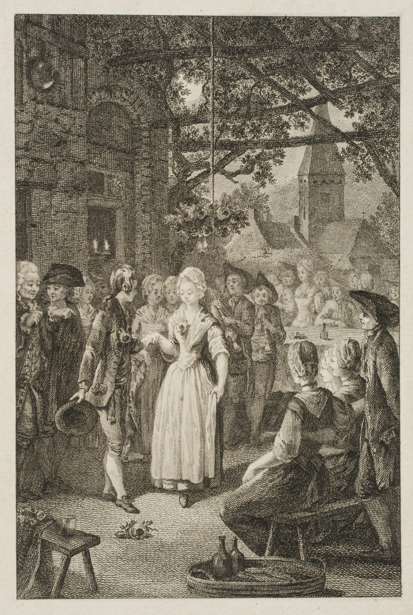 Hochzeit auf dem Dorfplatz