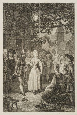 Hochzeit auf dem Dorfplatz