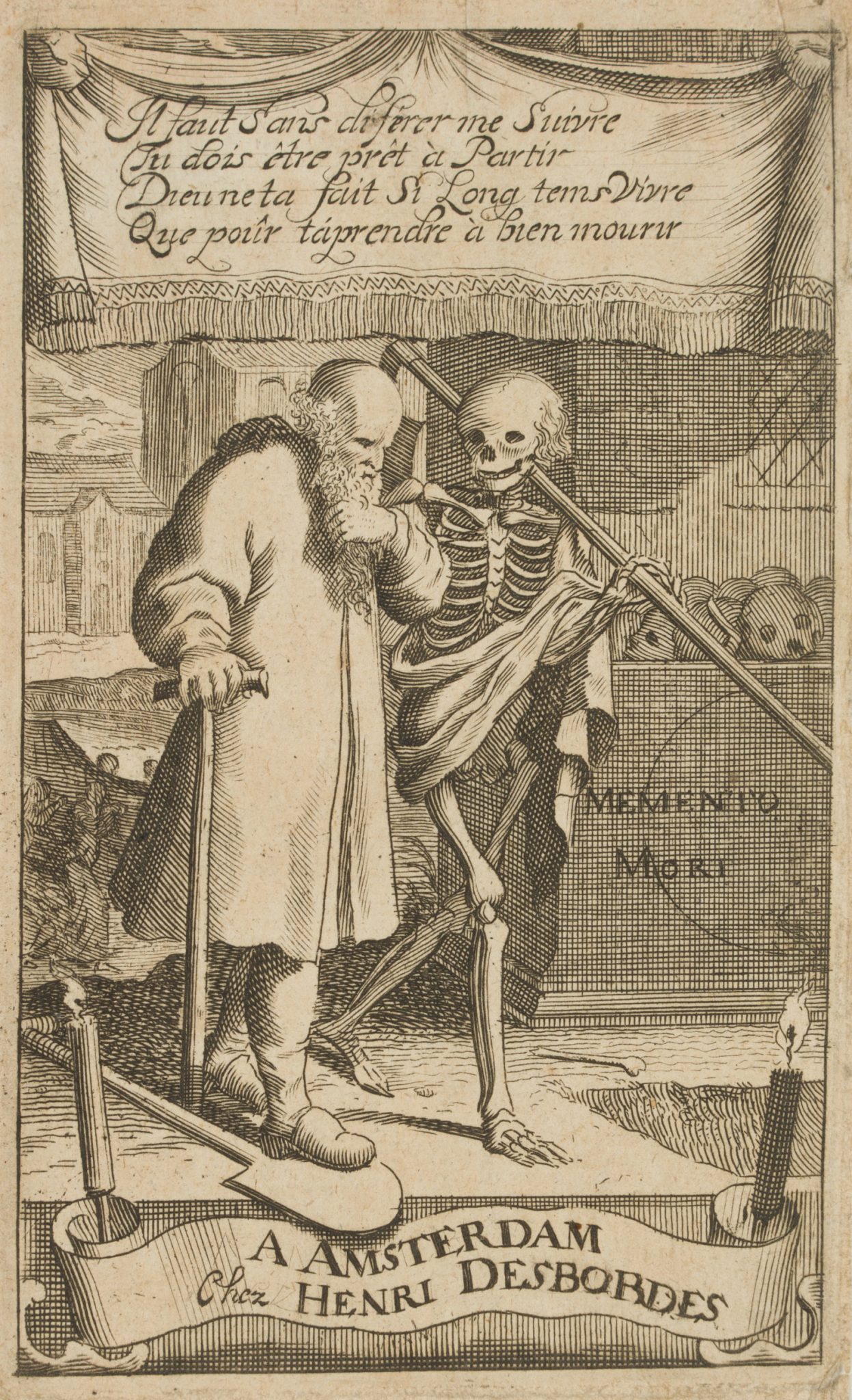 Memento Mori, Alter Mann und Tod