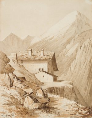Berggasthof in alpinem Gebirge