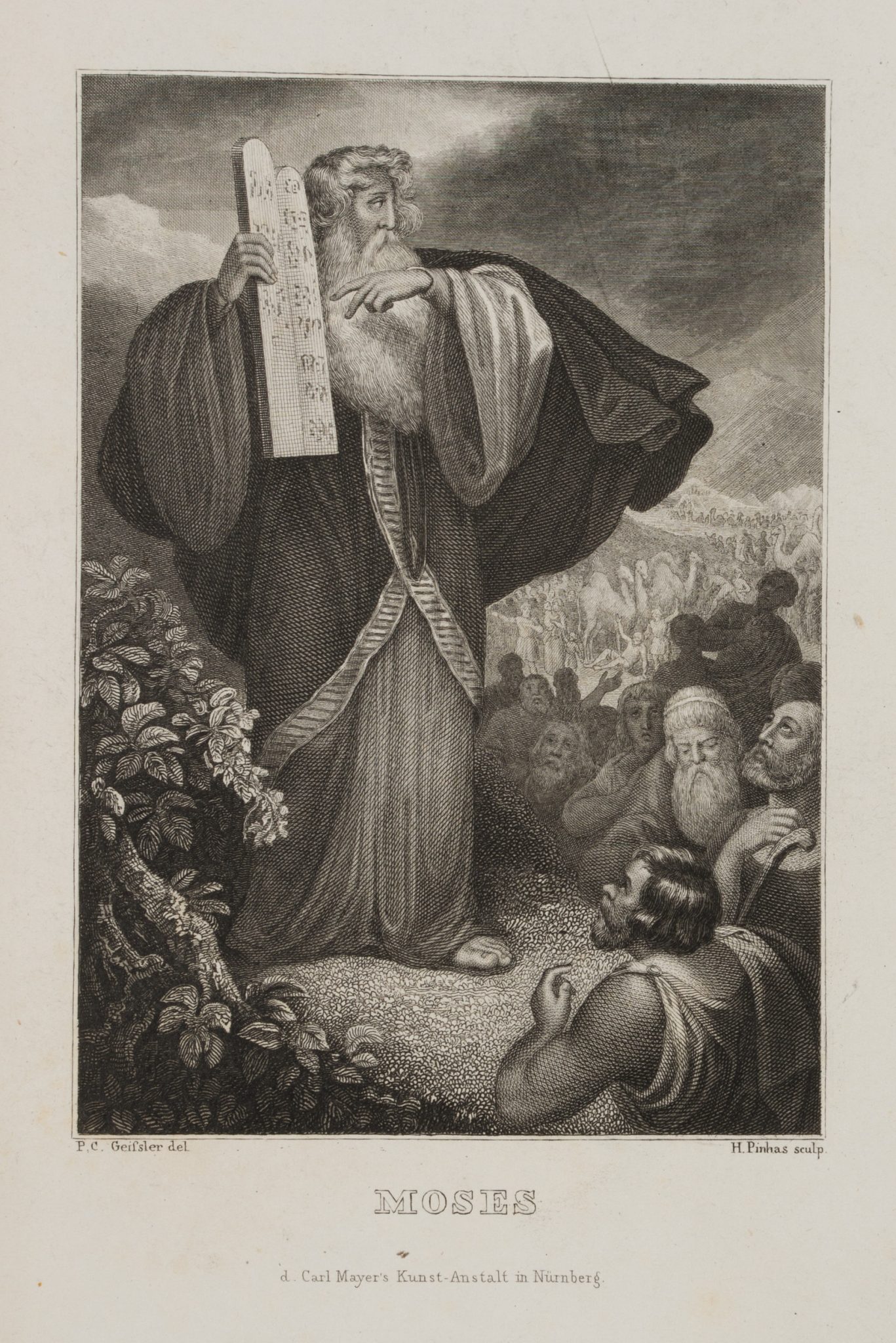 Moses auf dem Berg Sinai