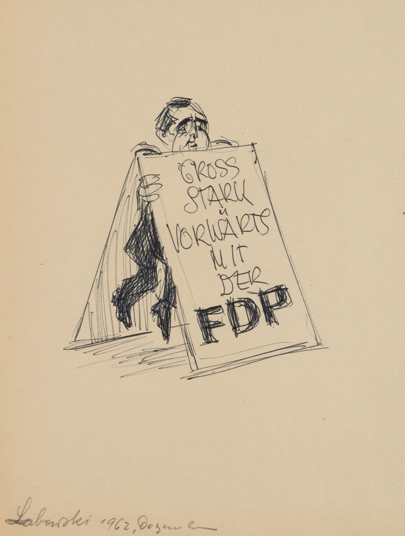 Karikatur, Vorwärts mit der FDP