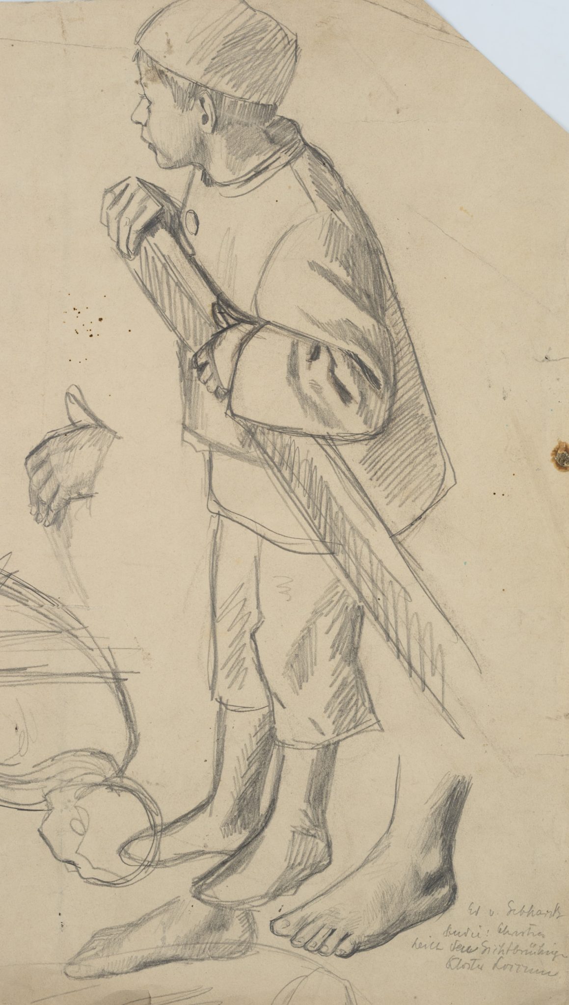 Figurenstudie eines Knaben