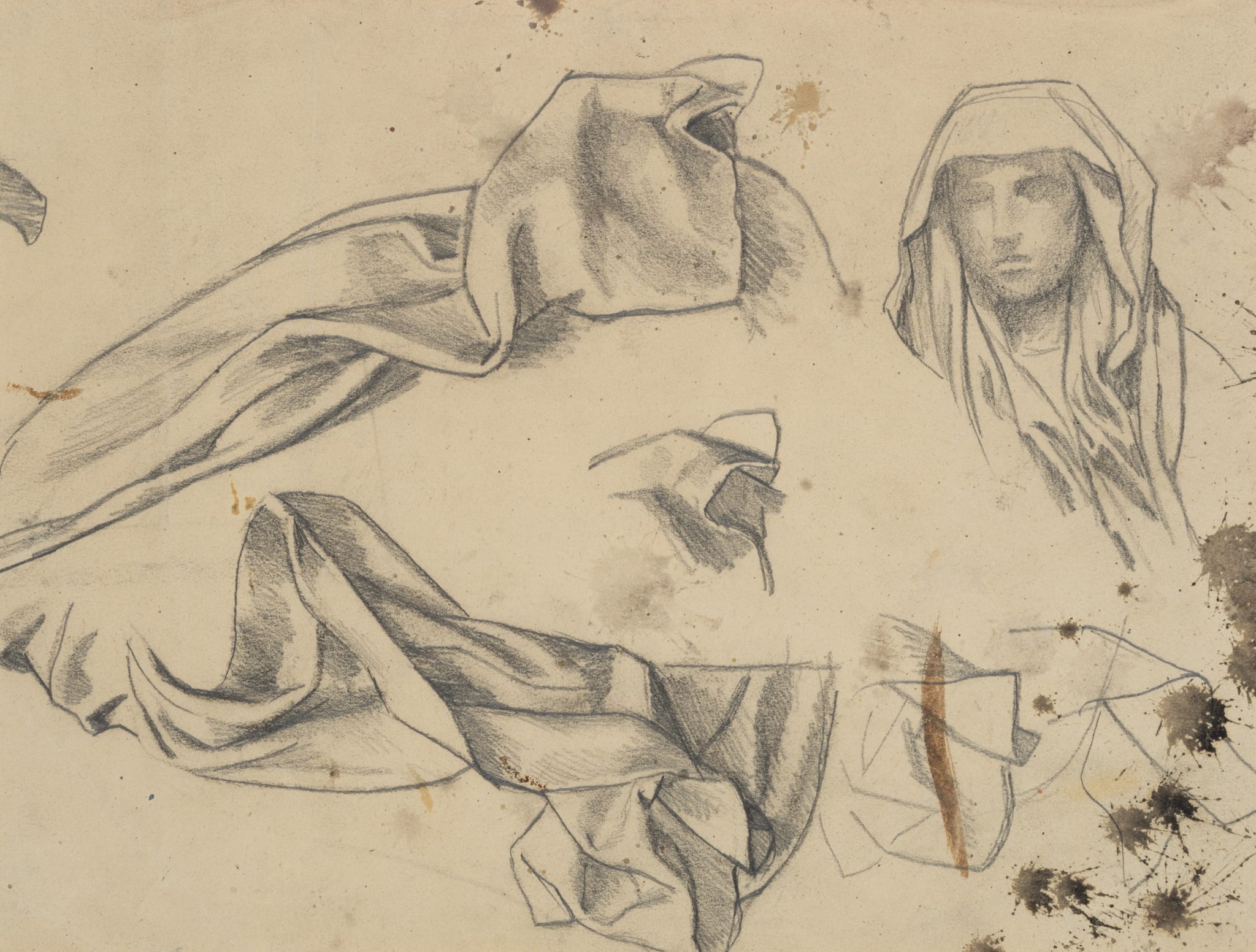 Gewand- und Figurenstudie