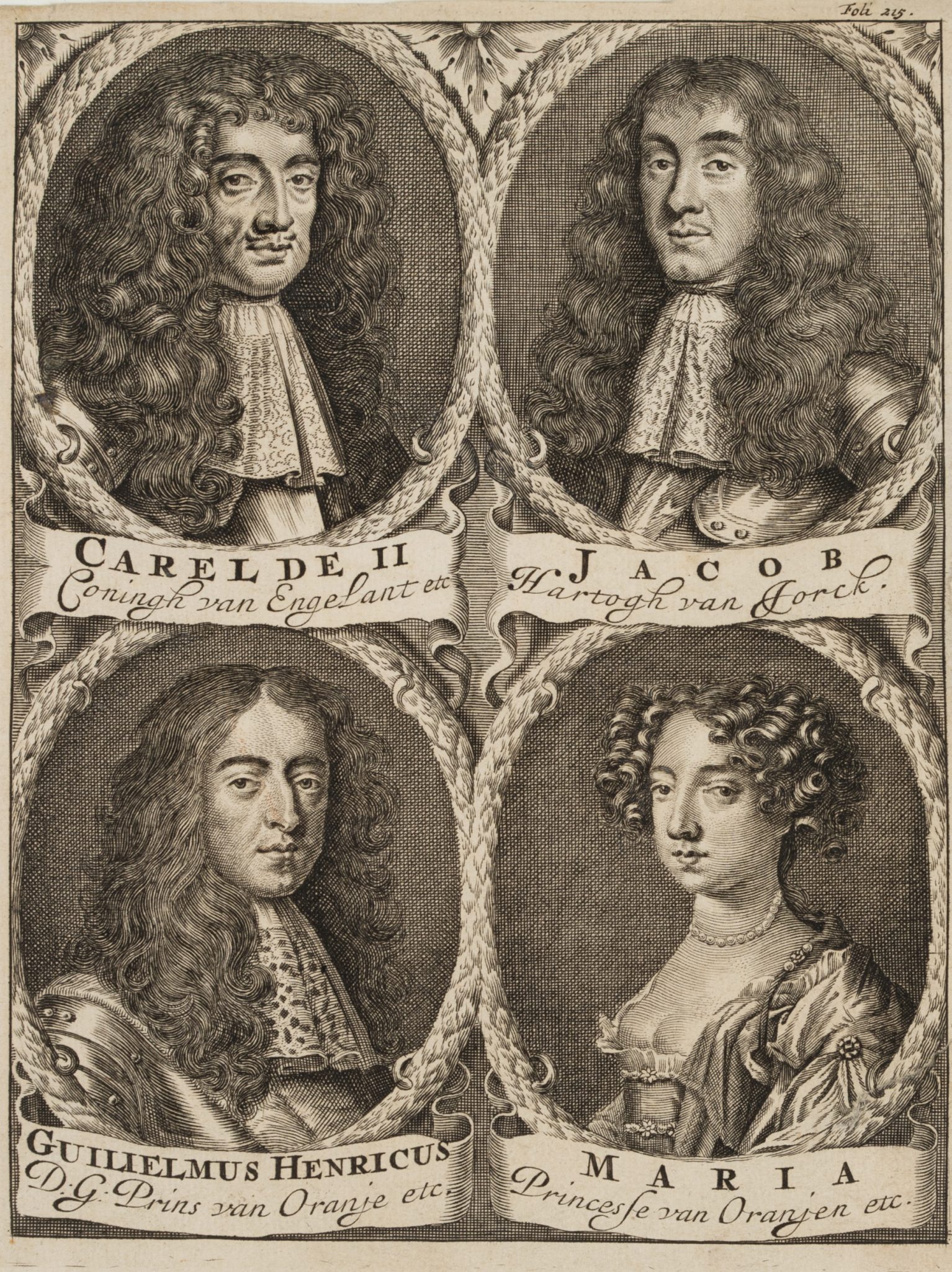 Charles II. König von England und Familie