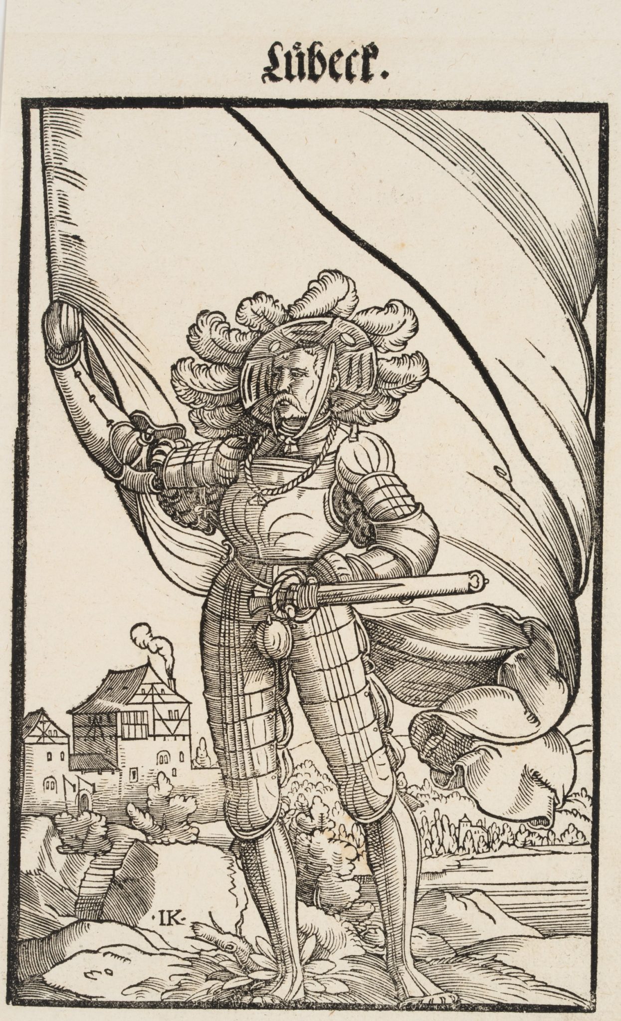 Lübeck. Fahnenschwinger