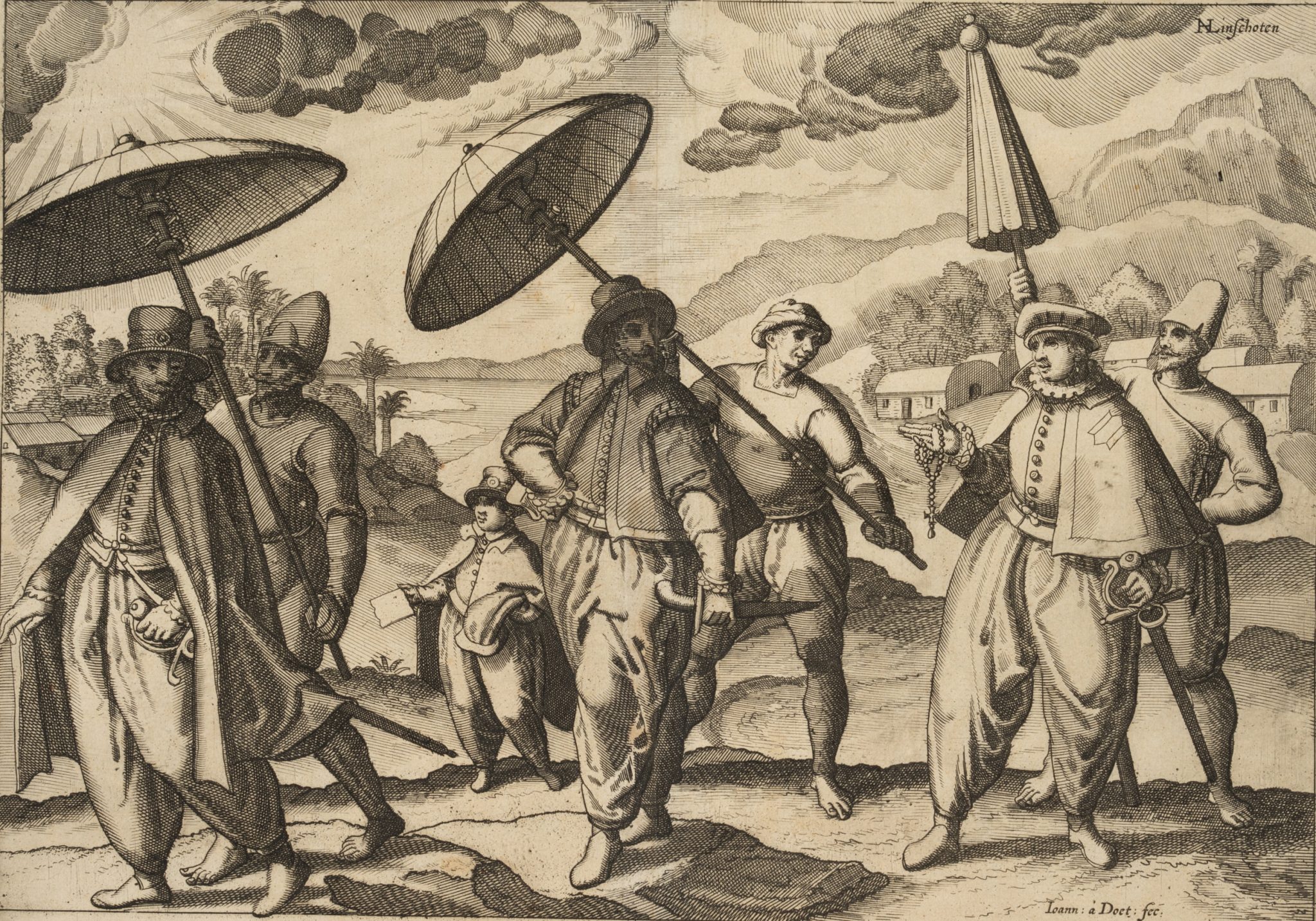 Spaziergang durch indische Landschaft