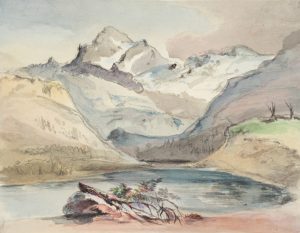 Alpenlandschaft mit Bergsee