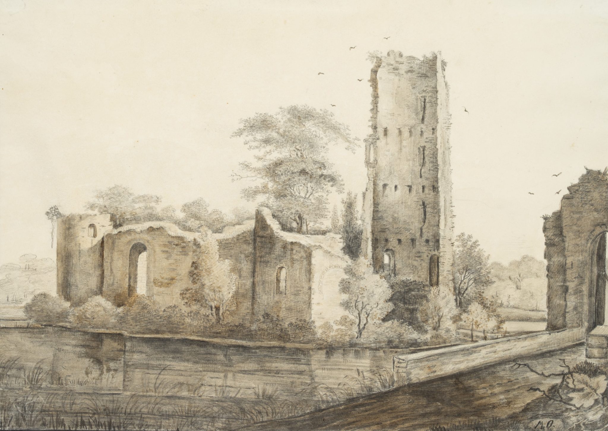 Ruine Schönforst mit Graben