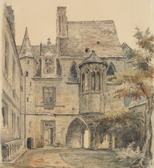 Hotel Cluny. Blick über Innenhof