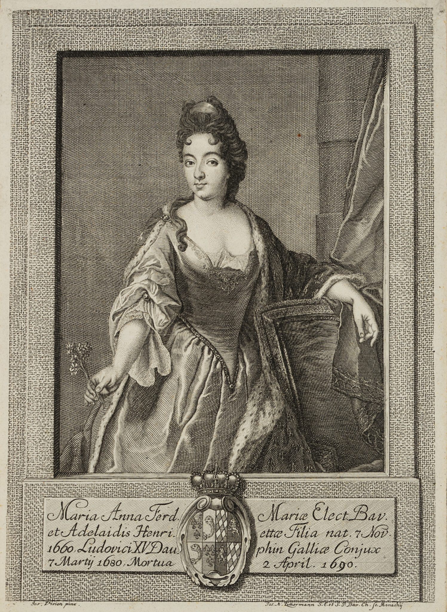 Portrait der Maria Anna (1600-1690), Prinzessin von Bayern
