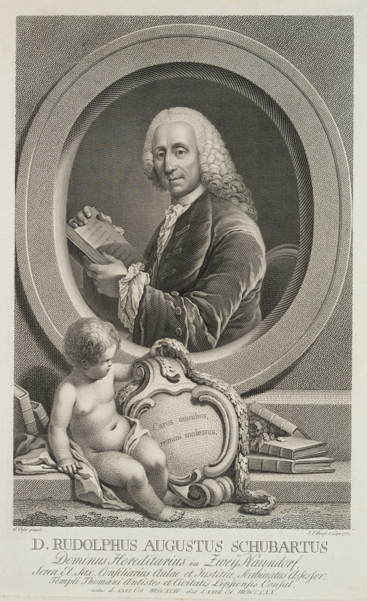 Portrait des Rudolph August Schubart (1694-1770)
