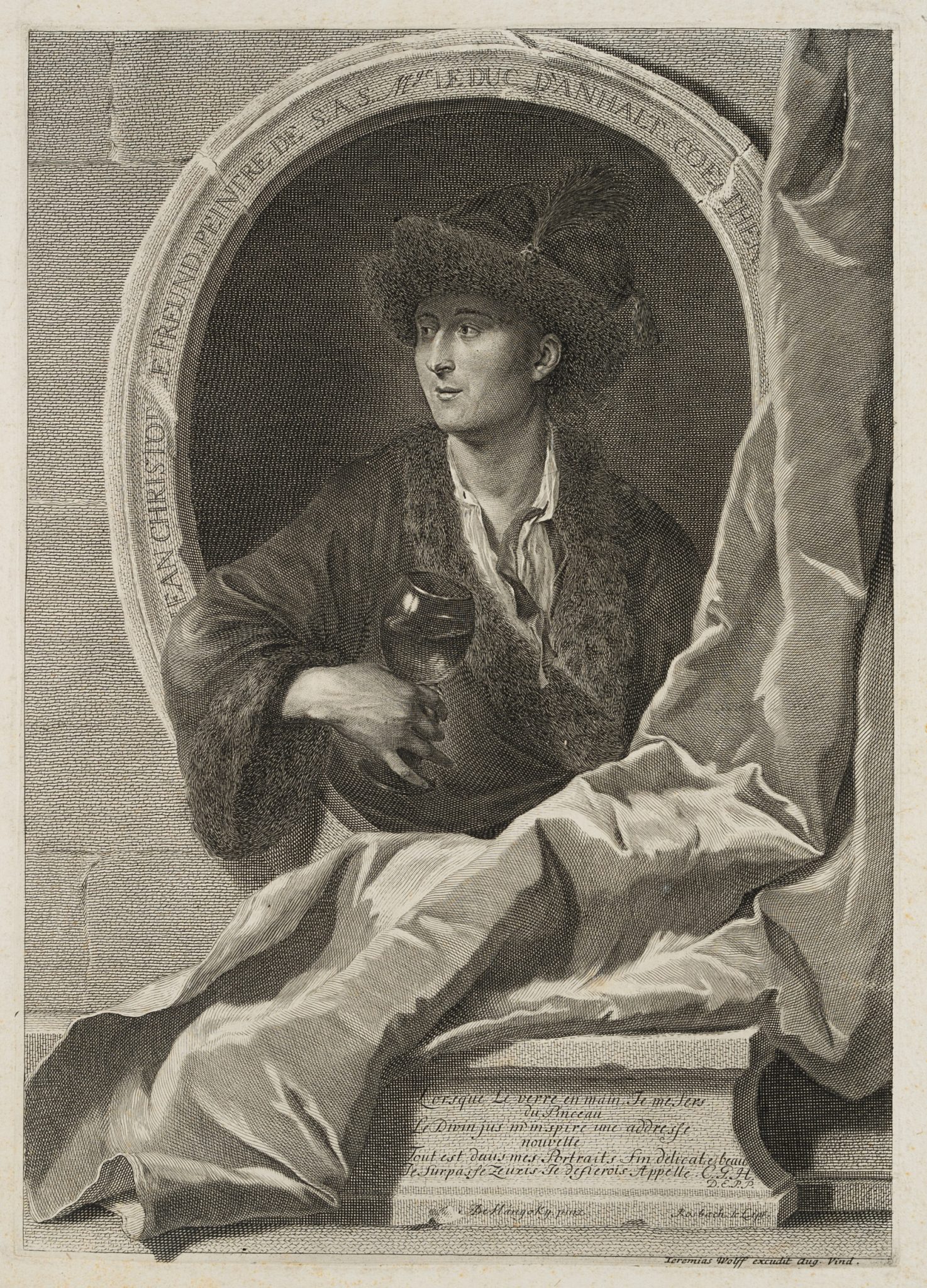Porträt des Johann Christoph Freund
