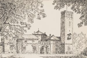 Blick auf eine Burganlage