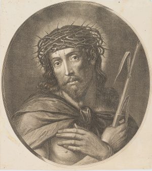 Christus mit Dornenkrone und Tränen