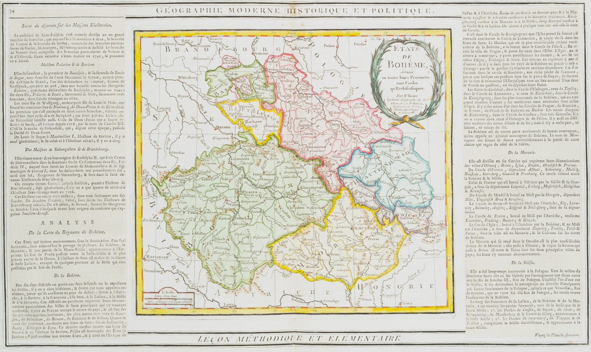 Landkarte. Königreich Böhmen