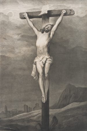 Einsamer Christus am Kreuz