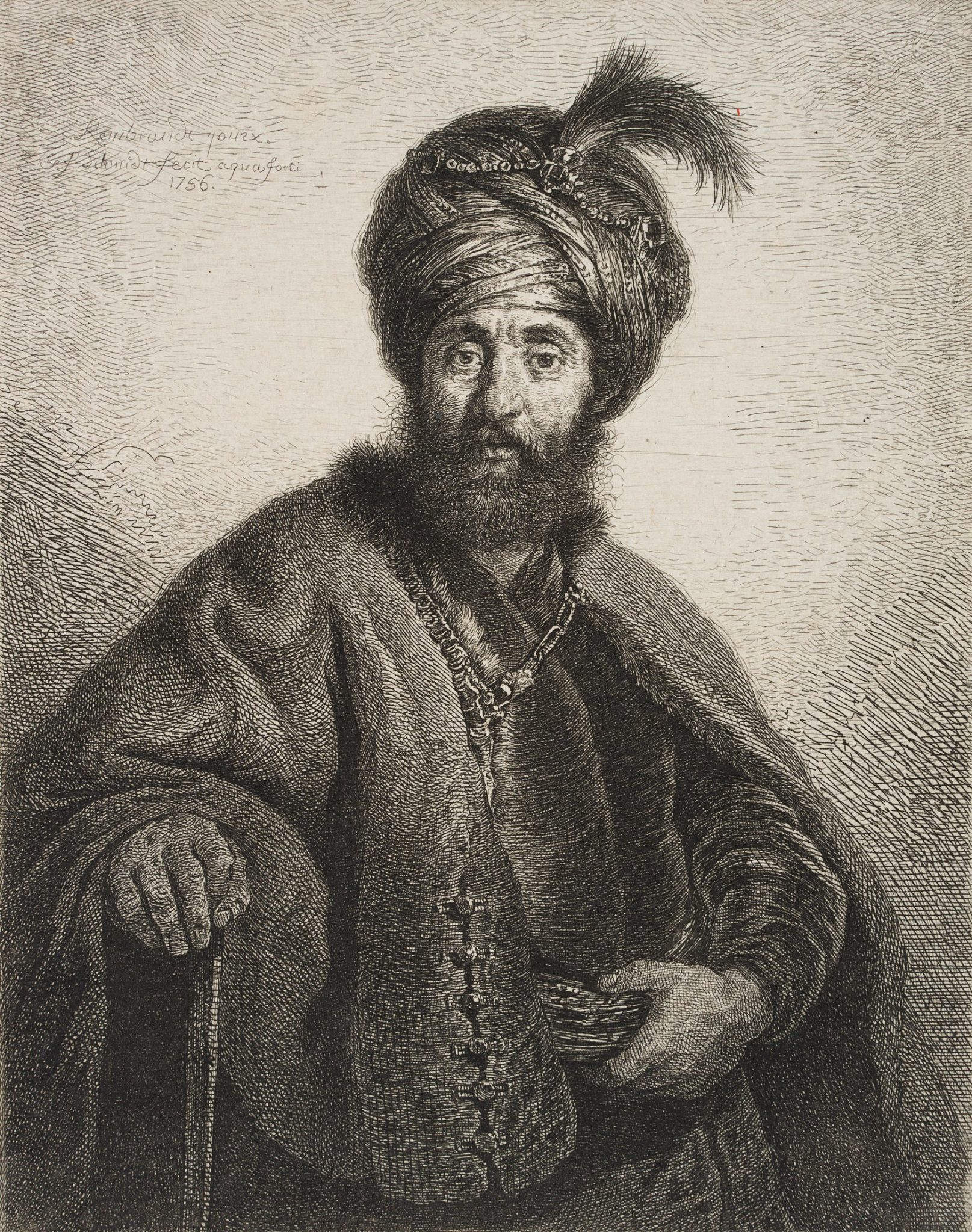 Greis in persischer Tracht