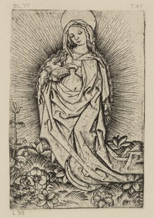 Maria auf Mondsichel. Reichsdruck