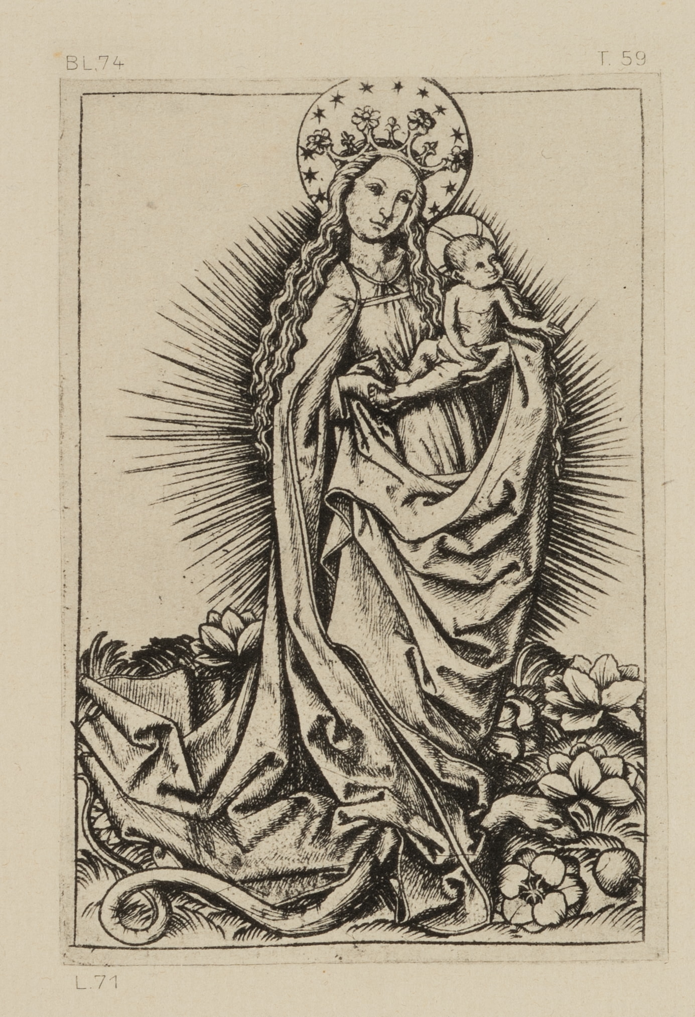 Madonna mit Kind. Reichsdruck