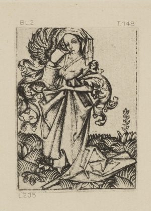 Frau mit Gefäß. Reichsdruck