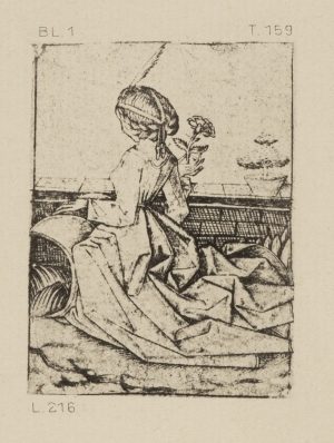 Gläubige mit Lilie. Reichsdruck