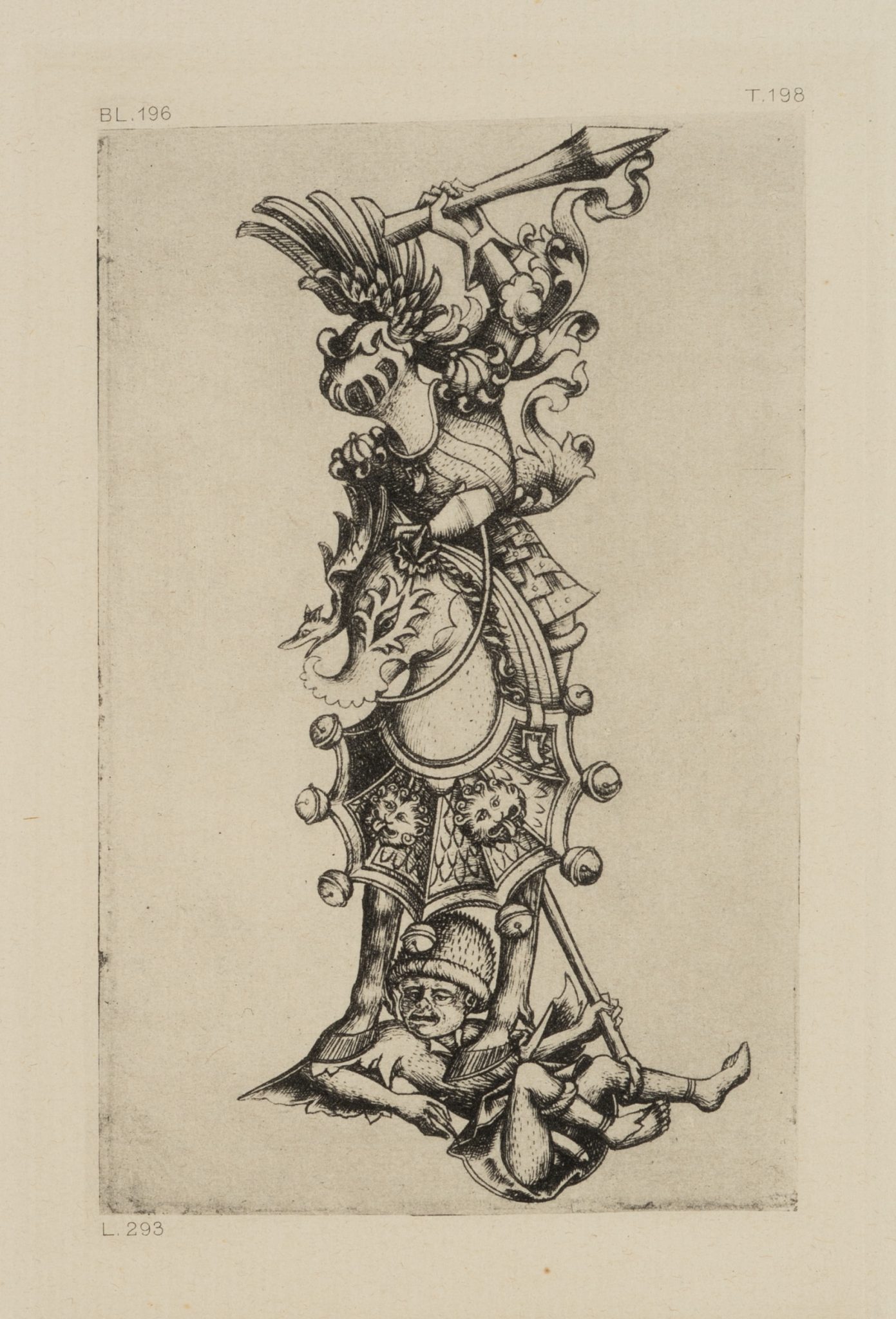 Figurenalphabet. Buchstabe L. Reichsdruck