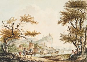 Uferweg an Küstenstadt