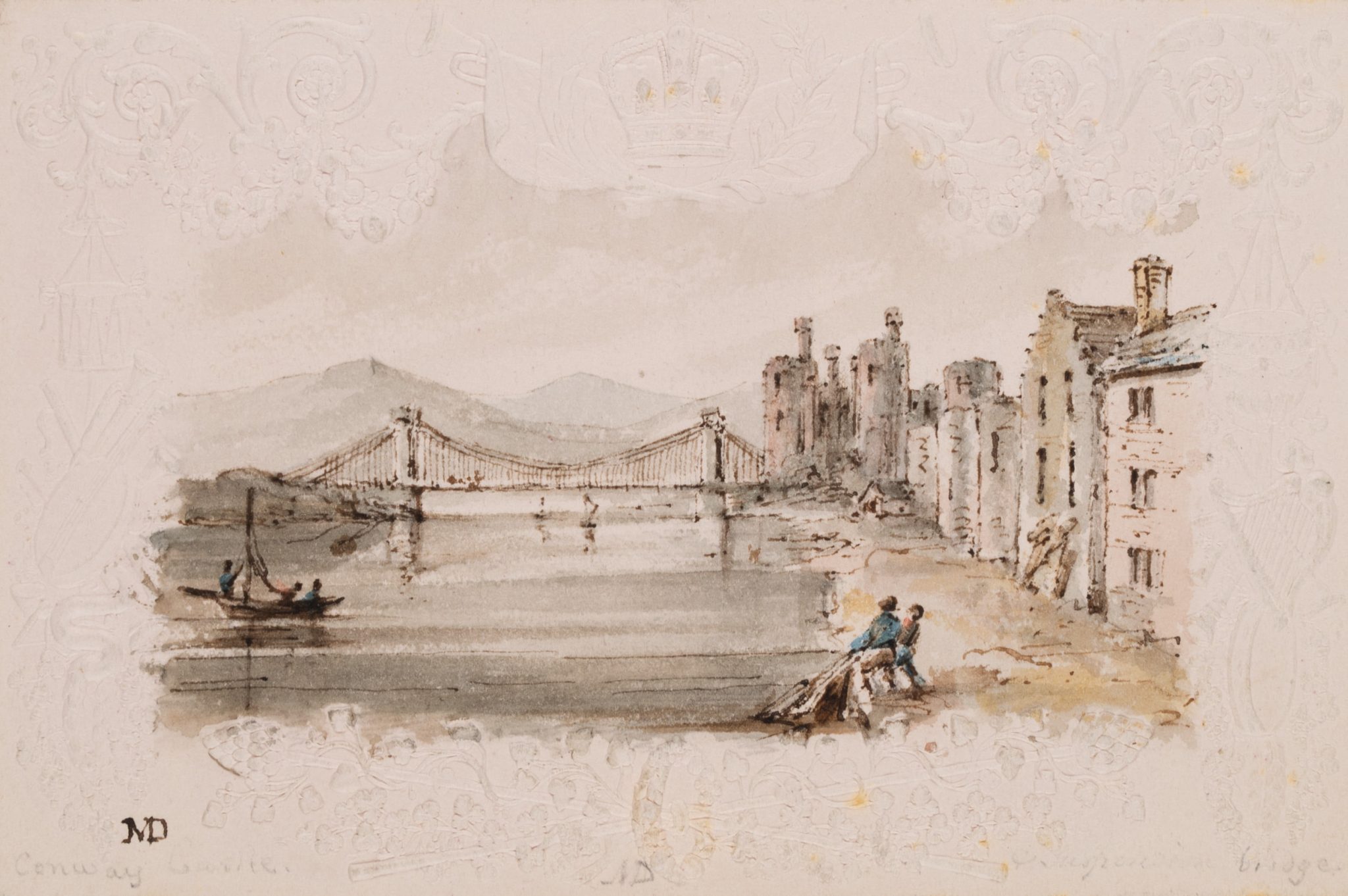 Conwy mit Burg und Brücke