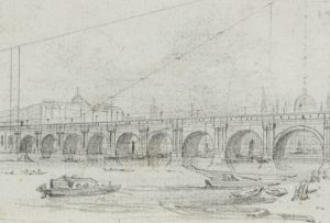 Blick auf London mit Waterloo Bridge