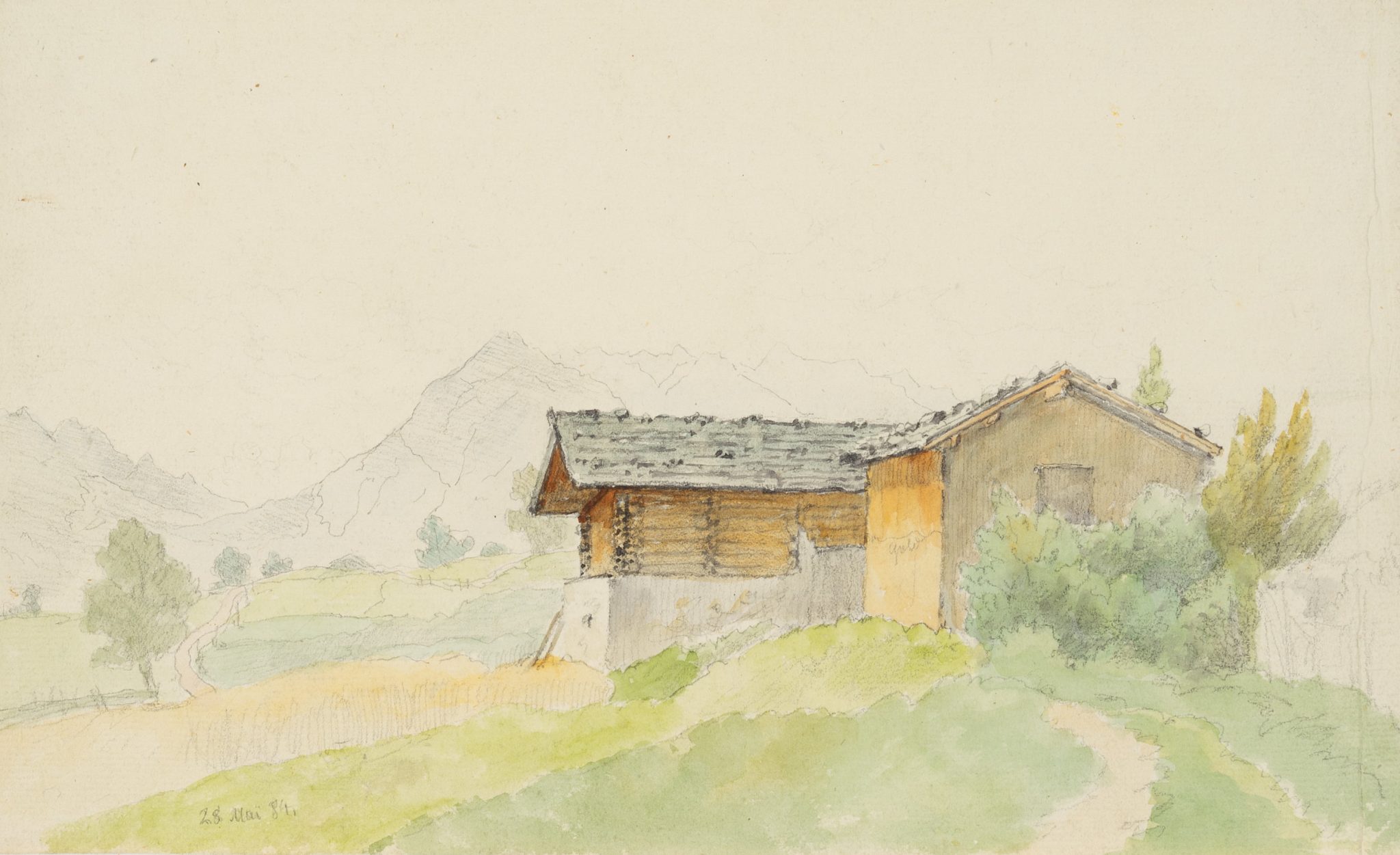 Hütte im Voralpenland