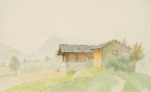 Hütte im Voralpenland