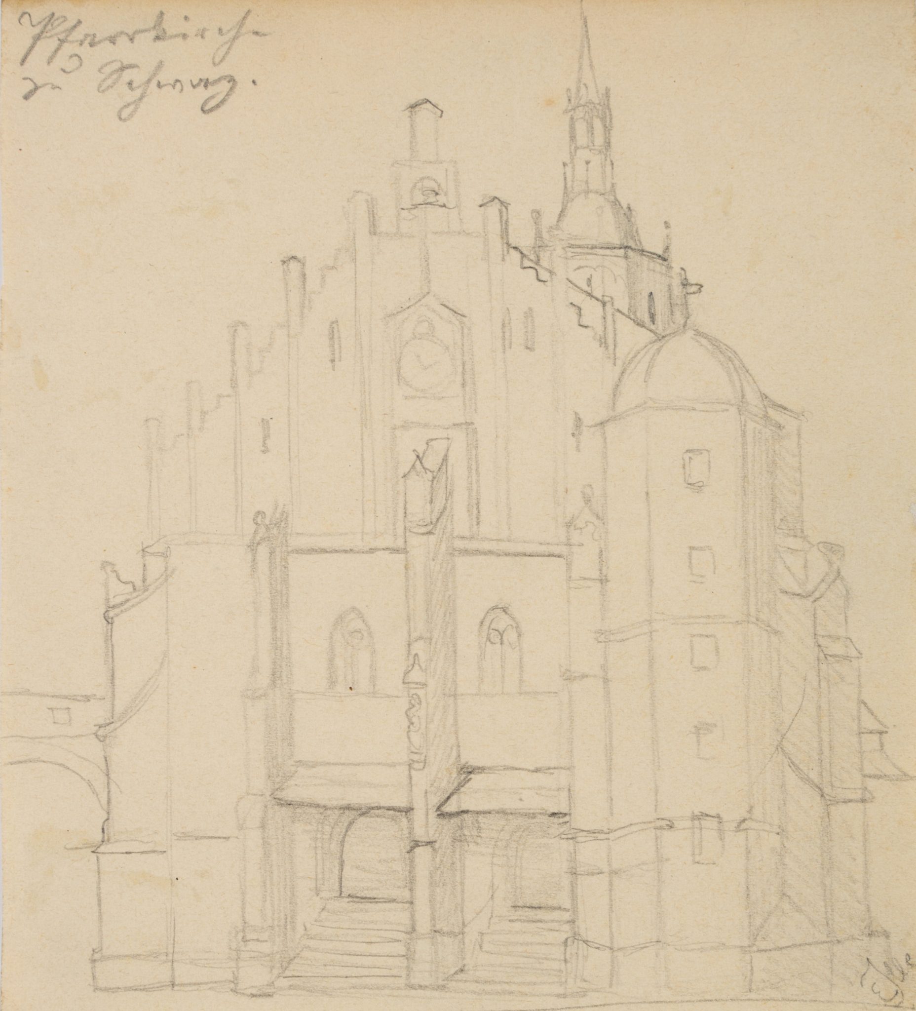 Architektur. Pfarrkirche. Ostfassade