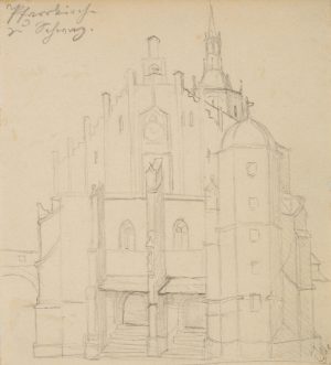Architektur. Pfarrkirche. Ostfassade