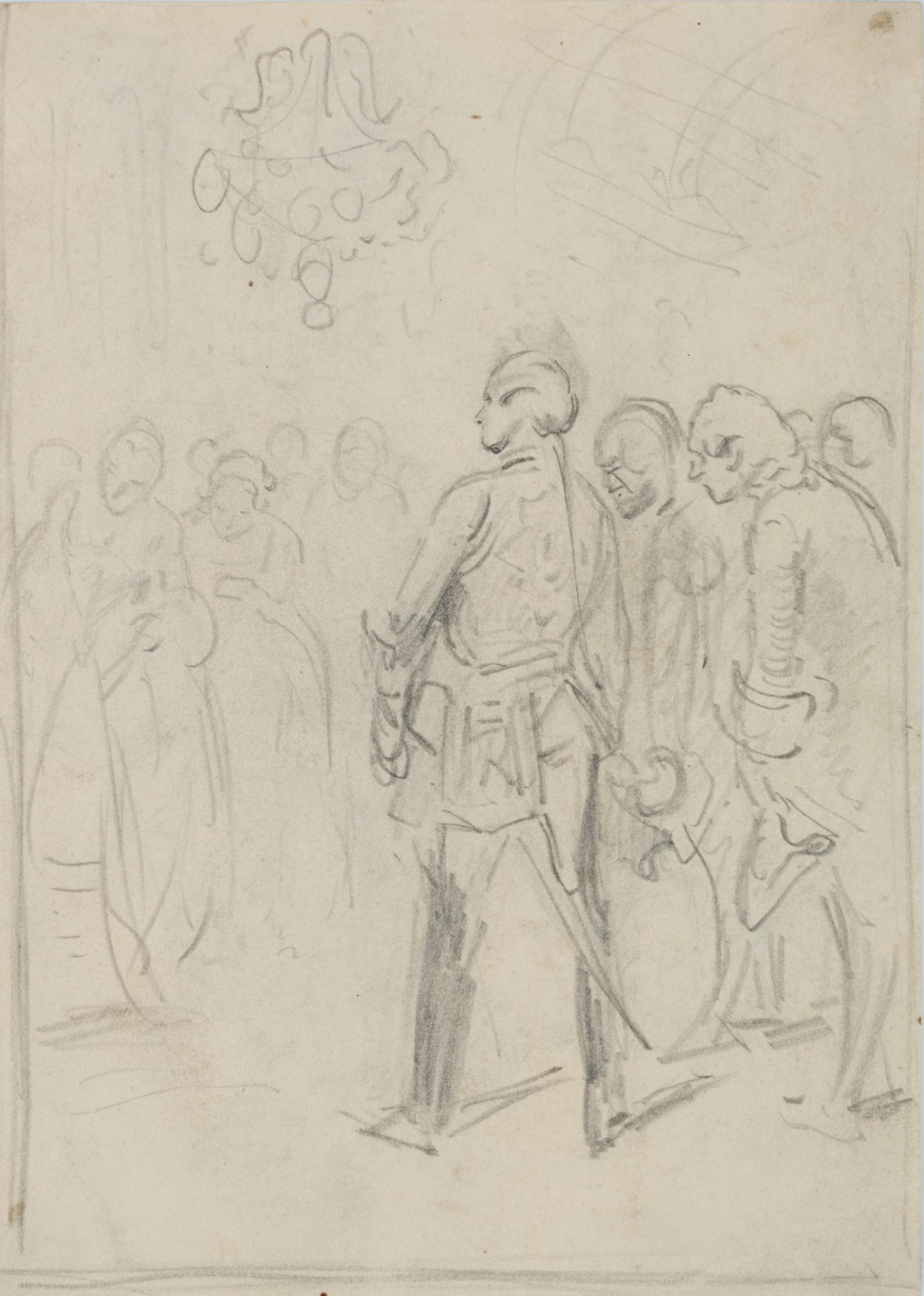 Galante Gesellschaft im Festsaal