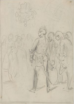 Galante Gesellschaft im Festsaal